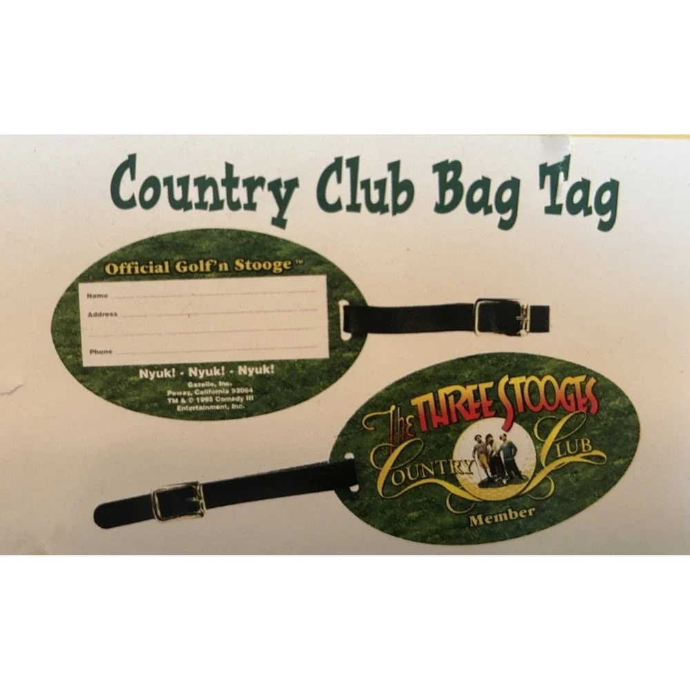 Vintage 1998 Property Of The Three Stooges Country Club‎ Golf Accessory Set